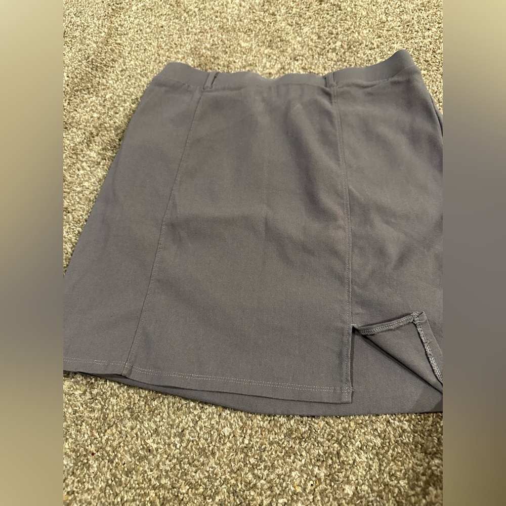 No Boundaries Charcoal Mini Skirt - Picture 3 of 8